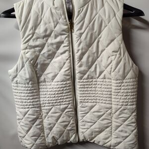 Ruby Rd. Ivory Quilted Vest Reversible